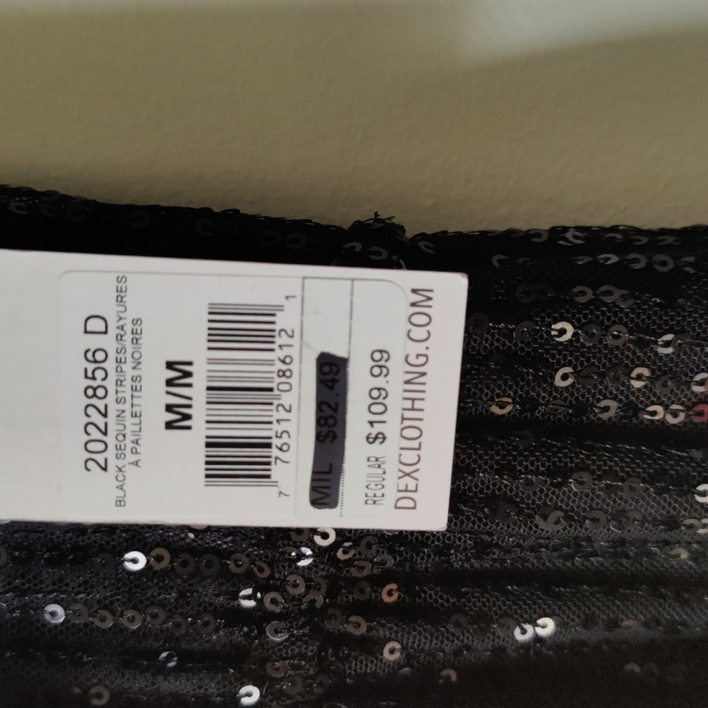 NWT DEX Sequin Strapless Jumpsuit/Romper Black New Years - Picture 8 of 9
